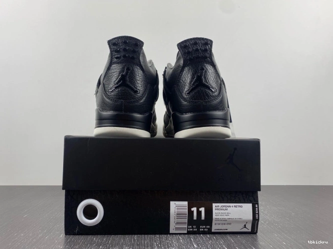 Reps TBkick Black 4 Pony 819139-010 Jordan Retro Hair 0629